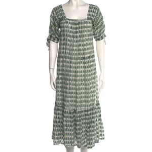MIRTH Green Patterned Women's Maxi Dress